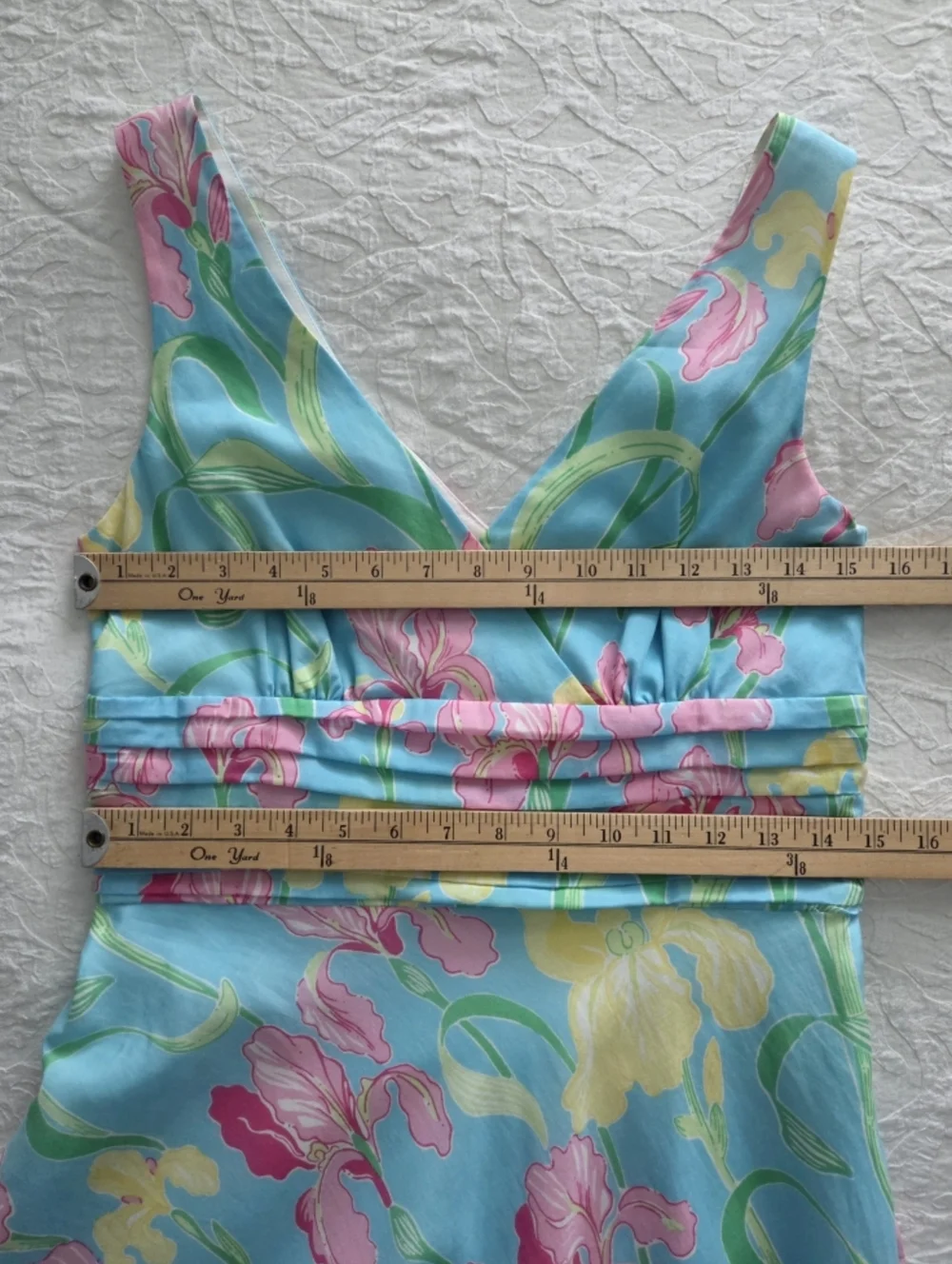 Lilly Pulitzer Silk / Cotton Sleeveless Bold Floral A-Line Dress, Lined, Size 6 - Picture 10 of 16